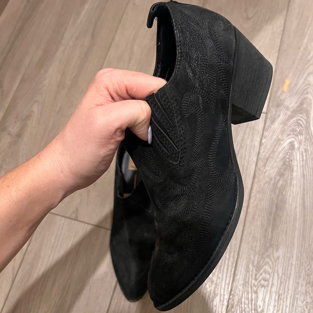 Dolce Vita Black Leather Booties